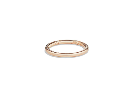 Rose Gold Plated Ladies Twisted Band Ring